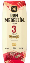 Ron Medellin 3 Años Tet 1050 ml