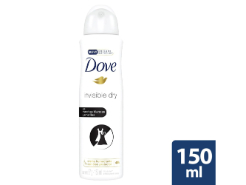 Desodorante Dove Invisible Aerosol 150 ml