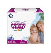 Pañales Winny Ultra Sec E 4 X 16 un