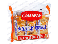 Galletas Comapan Naranja X 6 252 g