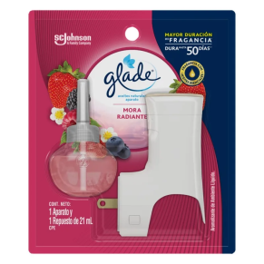 Ambientador Glade Aceites Mora Rad+elec 21 ml