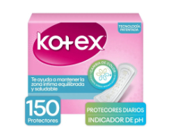 Protector Kotex Indicador Papel higiénico X 150
