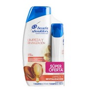 Shampoo Head & Shoulders Aceite de Argán X 375+180