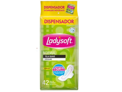 Toallas higiénicas Ladysoft Normal con Alas 42 und