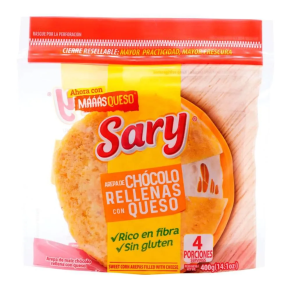 Arepas Sary de Chocolo Rellena 400 g