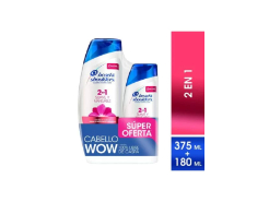 Shampoo Head & Shoulders 2 en 1 375 + 180 ml