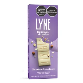 Chocolatina Lyne Blanco Avellanas 60 g