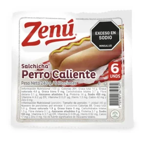 Salchichas Zenu Perro Calien 240 g