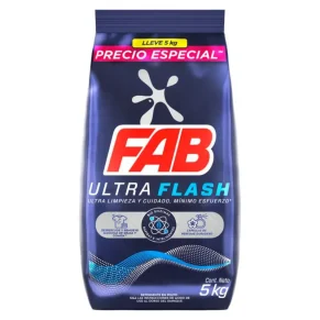 Detergente Fab Ultra Flash 5 kg
