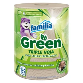 Toallas de cocina Familia Green Triple Hoja X 135 Hoj