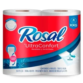 Papel higiénico. Rosal Plus Xxg Super rollo 4 und