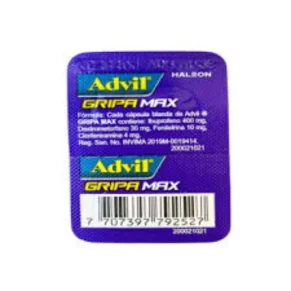 Pastillas Advil Gripa Max X Und