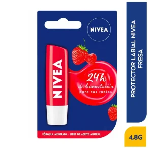 BALSAMO PARA LABIOS NIVEA FRESA 4,8 G