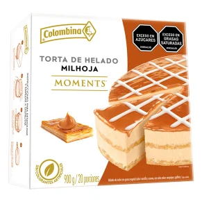 HELADO TORTA COLOMBINA MILHOJA X 900 G
