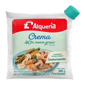 CREMA DE LECHE ALQUERIA MENOS GRAS X380