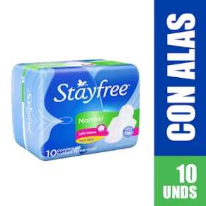 T.H. STAYFREE CON ALAS X 10 UND